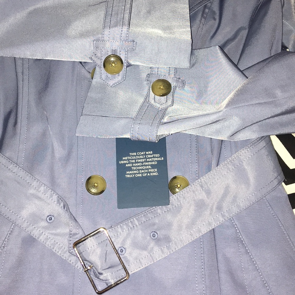 NWT Cole Haan Belted Trench Coat Size Small - Picture 8 of 8